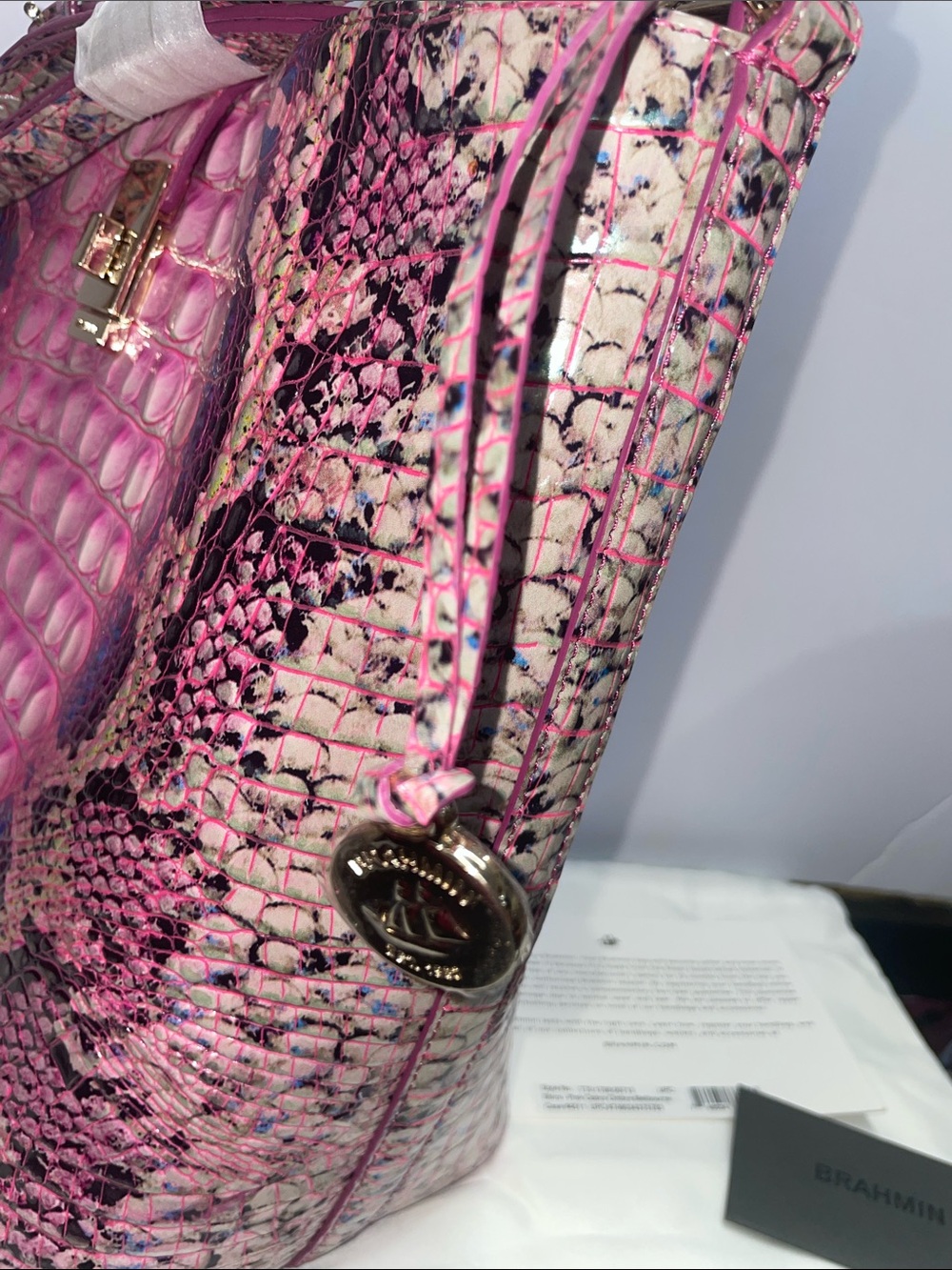 NWT Brahmin ‘Shira’ Ombre Melbourne Satchel - Picture 9 of 13